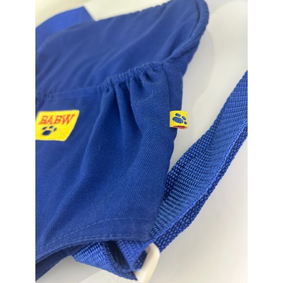 Build-a-Bear Blue Stuffed Animal Backpack Carrier Blue Toy Accessory Fabric VTG - Picture 3 of 10